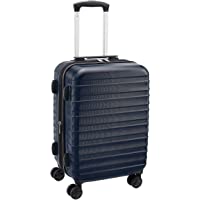 Amazon Basics - Maleta de alta calidad- rígida y sólida- 56 cm- azul